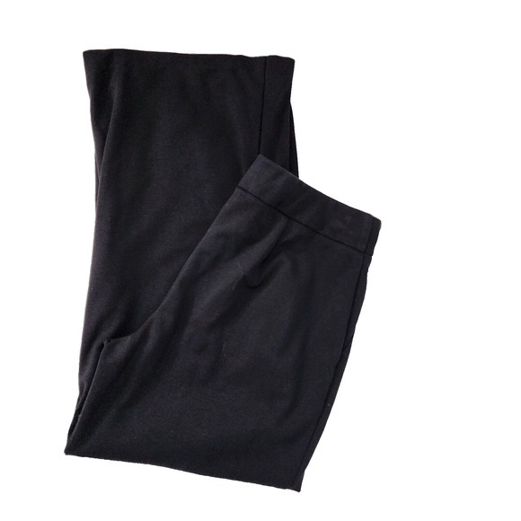 Chico's Trouser Pants Women's Size 0 US 4 Ponte Pull On Wide Leg Black Stretch - Picture 3 of 10